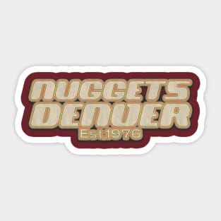 Denver Nuggets  / Old Style Vintage Sticker